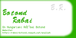 botond rabai business card